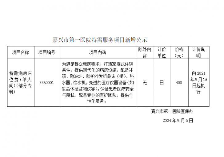 pg电子特需服务项目新增公示(特需病房床位费(单人间)).png